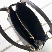 Celine Medium Annabel Supple Calfskin Black Bag Size 36.5 x 28.5 x 10 cm - 3