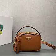 Prada Odette Leather Brown Bag Size 13 x 18.5 x 6.5 cm - 1