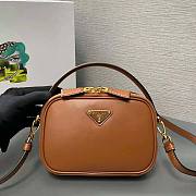 Prada Odette Leather Brown Bag Size 13 x 18.5 x 6.5 cm - 2