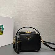 Prada Odette Leather Black Bag Size 13 x 18.5 x 6.5 cm - 1