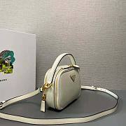 Prada Odette Leather White Bag Size 13 x 18.5 x 6.5 cm - 3
