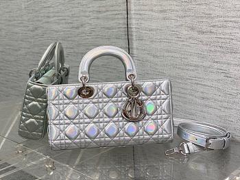 Dior Lady D-Joy Bag Silver Size 26 x 6 x 14 cm