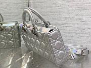 Dior Lady D-Joy Bag Silver Size 26 x 6 x 14 cm - 6