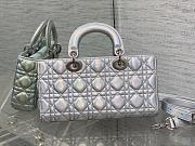 Dior Lady D-Joy Bag Silver Size 26 x 6 x 14 cm - 4