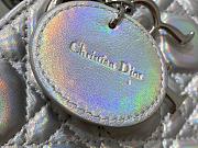 Dior Lady D-Joy Bag Silver Size 26 x 6 x 14 cm - 3