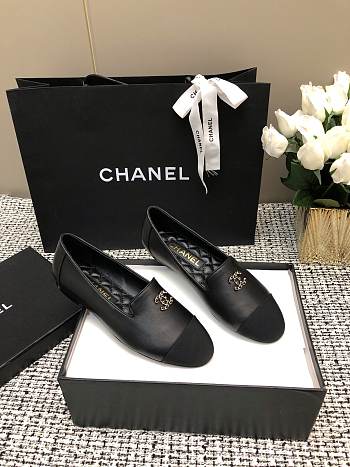 Chanel Moccasins Sandals Black