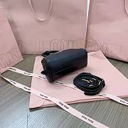 Miu Miu Mini Leather Top Handle Bag Black Size 11.5 x 18 x 8 cm - 6