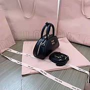 Miu Miu Mini Leather Top Handle Bag Black Size 11.5 x 18 x 8 cm - 4