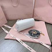 Miu Miu Mini Leather Top Handle Bag White Size 11.5 x 18 x 8 cm - 6