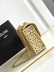 Celine Chain Shoulder Bag Triomphe Size 20.5 x 10.5 x 4 cm - 5