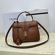 Celine Small 16 Bag in Natural Calfskin Brown Size 23 x 19 x 10.5 cm - 1