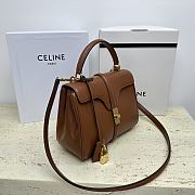 Celine Small 16 Bag in Natural Calfskin Brown Size 23 x 19 x 10.5 cm - 6