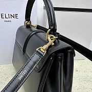 Celine Small 16 Bag in Natural Calfskin Black Size 23 x 19 x 10.5 cm - 4