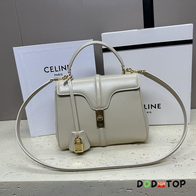 Celine Small 16 Bag in Natural Calfskin White Size 23 x 19 x 10.5 cm - 1