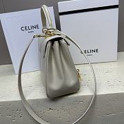 Celine Small 16 Bag in Natural Calfskin White Size 23 x 19 x 10.5 cm - 6