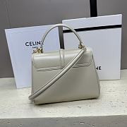 Celine Small 16 Bag in Natural Calfskin White Size 23 x 19 x 10.5 cm - 4