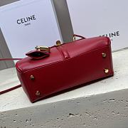 Celine Small 16 Bag in Natural Calfskin Red Size 23 x 19 x 10.5 cm - 3