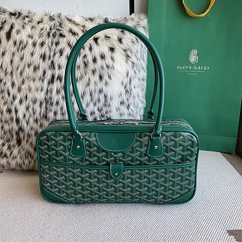 Goyard Saint Martin Green Bag Size 34.5 × 16 × 9.5 cm