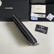 Chanel Long Zipper Wallet Black Size 10.5 x 19 x 3 cm  - 5