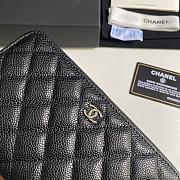 Chanel Long Zipper Wallet Black Size 10.5 x 19 x 3 cm  - 2