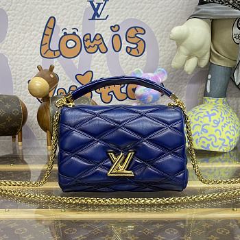Louis Vuitton LV GO-14 MM Malletage M23682 Dark Blue Size 23 x 16 x 10 cm