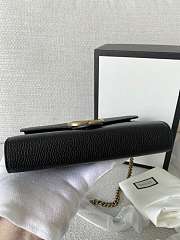 Gucci Black Marmont Chain Sling WOC Bag Size 20 x 14 x 4.5 cm - 6