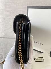 Gucci Black Marmont Chain Sling WOC Bag Size 20 x 14 x 4.5 cm - 5