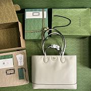 Gucci Medium Tote Bag White Size 38.5 x 28.5 x 15 cm - 3