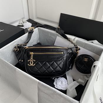 Chanel Belt Bag Black Size 34 x 15 x 6 cm