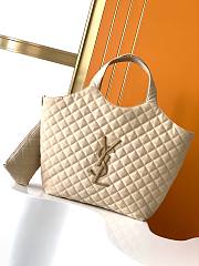 YSL Icare Maxi Shopping Bag Beige Size 38 x 58 x 43 cm - 1