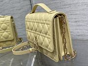 Dior Miss Dior Top Handle Bag Yellow Size 24 x 7.5 x 14 cm - 6