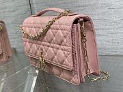 Dior Miss Dior Top Handle Bag Pink Size 24 x 7.5 x 14 cm - 6