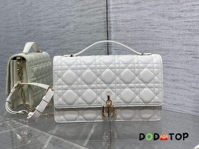 Dior Miss Dior Top Handle Bag White Size 24 x 7.5 x 14 cm - 1