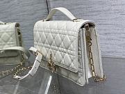Dior Miss Dior Top Handle Bag White Size 24 x 7.5 x 14 cm - 4