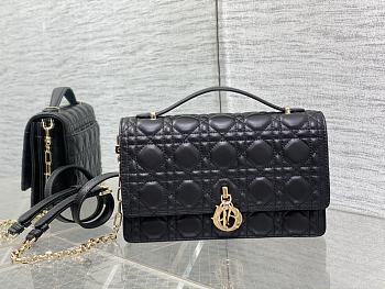 Dior Miss Dior Top Handle Bag Black Size 24 x 7.5 x 14 cm