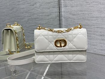 Dior Miss Caro Mini Bag White Size 17.3 x 13 × 7.5 cm