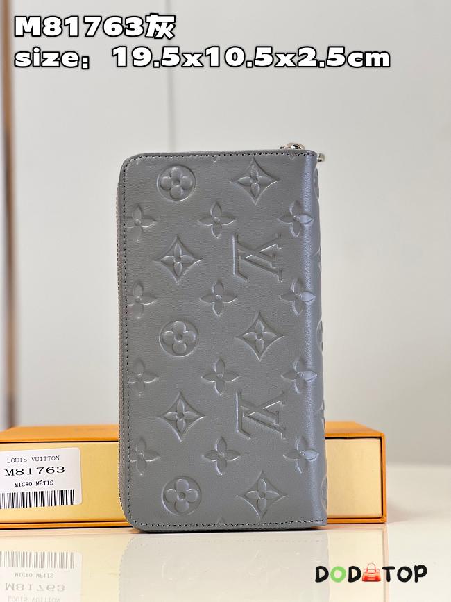 Louis Vuitton Zippy Wallet M81511 Grey Size 19 x 10.5 x 2.5 cm - 1