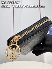 Louis Vuitton Zippy Wallet M81511 Black Size 19 x 10.5 x 2.5 cm - 5