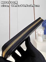 Louis Vuitton Zippy Wallet M81511 Black Size 19 x 10.5 x 2.5 cm - 2