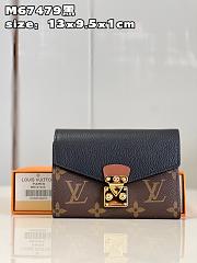 Louis Vuitton LV Wallet M67478 Black Size 13 x 9.3 x 1 cm - 1