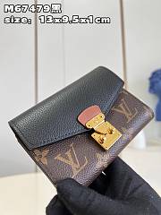 Louis Vuitton LV Wallet M67478 Black Size 13 x 9.3 x 1 cm - 5