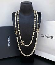 Chanel Pearl Logo Necklace - 1