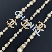 Chanel Pearl Logo Necklace - 4