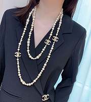 Chanel Pearl Logo Necklace - 2