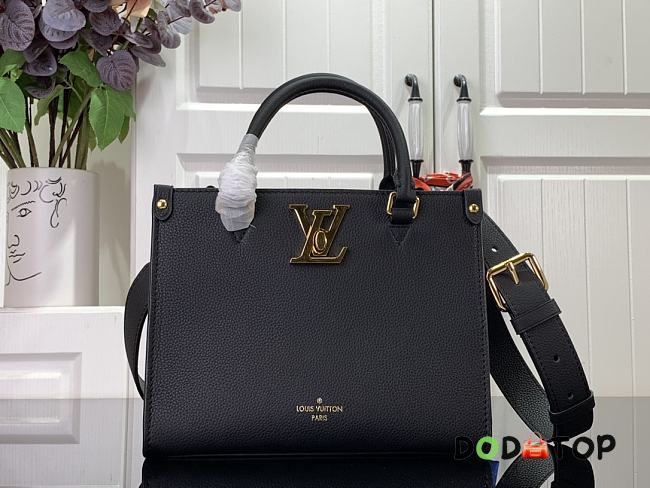 Louis Vuitton Lock & Go Lockme Leather M22311 Black Size 24.5 x 19 x 10.5 cm - 1