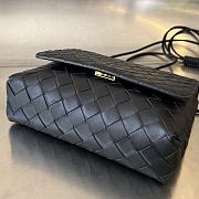 Bottega Veneta Trio Intrecciato Leather Bag Black Size 19 x 15 x 6 cm - 6