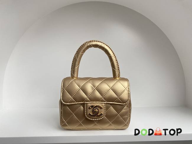 Chanel Vintage Handle Bag Gold Size 18 cm (Limited) - 1