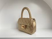 Chanel Vintage Handle Bag Gold Size 18 cm (Limited) - 5