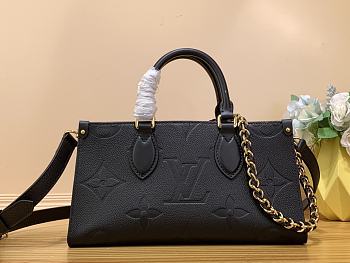 Louis Vuitton LV OnTheGo East West Tote Bag Black Size 25 x 13 x 10 cm