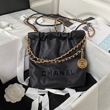 Chanel Mini 22 Bag Full Black Size 19 x 20 x 6 cm